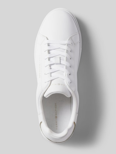 Tommy Hilfiger Sneakers van leer met labeldetail Wit - 3