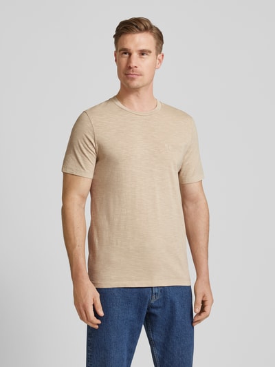 s.Oliver RED LABEL T-Shirt mit Label-Print Sand 4