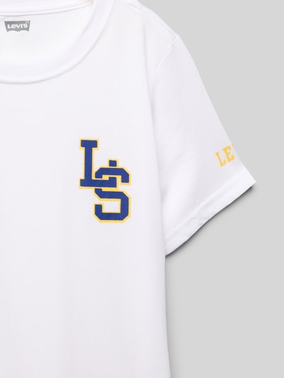 Levi’s® Kids T-shirt z nadrukiem z logo Biały 2