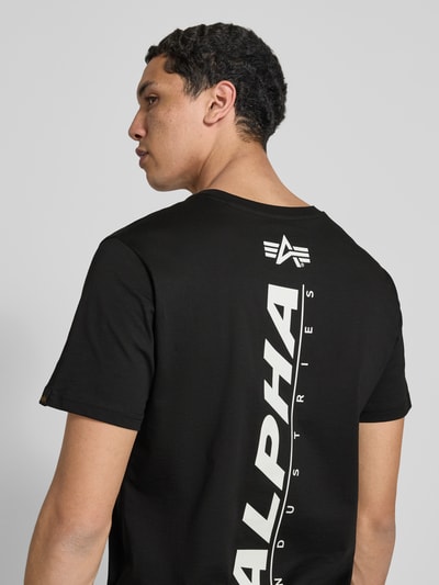 Alpha Industries T-Shirt mit Label-Print Black 3
