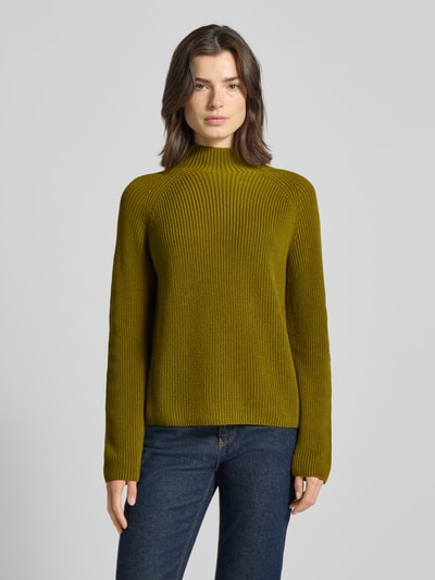 Marc O'Polo Regular Fit Strickpullover aus reiner Baumwolle Hellgruen 4