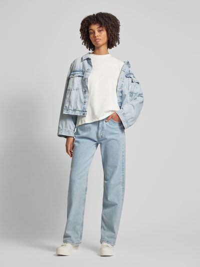 Marc O'Polo Denim T-shirt met labeldetail Offwhite - 1