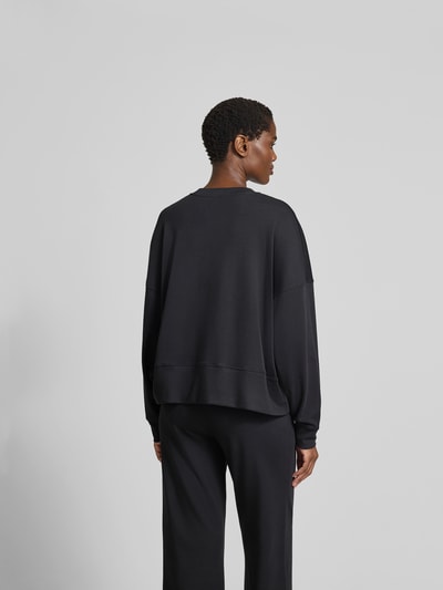 Juvia Oversized Sweatshirt aus Baumwolle Black 5
