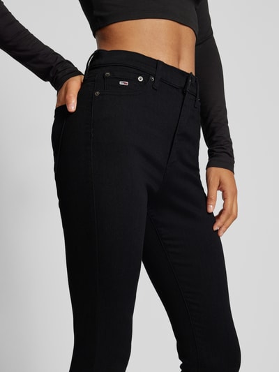 Tommy Jeans Skinny fit jeans in 5-pocketmodel, model 'SYLVIA' Zwart - 3