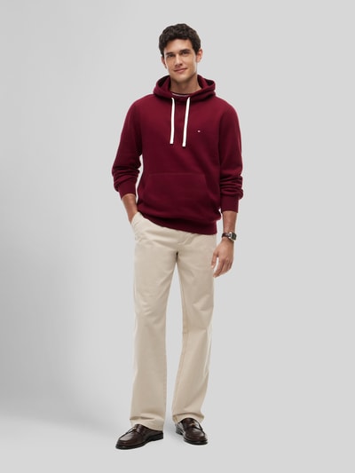 Tommy Hilfiger regular fit hoodie van katoenmix Bordeaux - 1