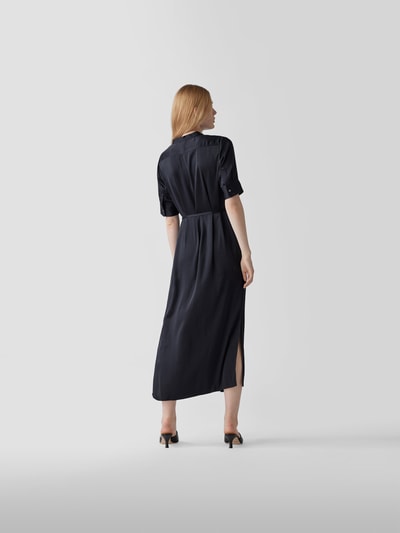 Theory Midikleid mit Knopfleiste Marineblau 5