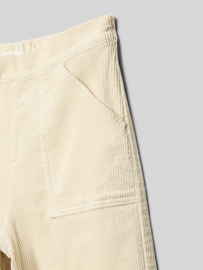 Mango Cordhose mit elastischem Bund Modell 'lula' Ecru 2