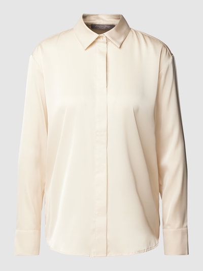 Christian Berg Woman Selection Bluse in Satin-Optik mit verdeckter Knopfleiste Sand 2