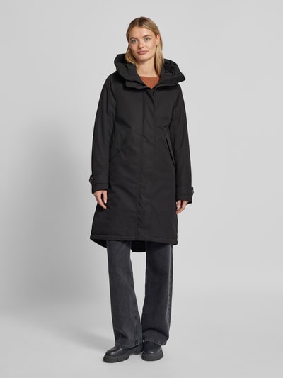 Didriksons Parka met klepzakken, model 'LUNA' Zwart - 4