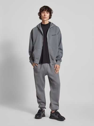 Pegador Sweatpants met labelstitching, model 'HEAVY' Zwart - 1