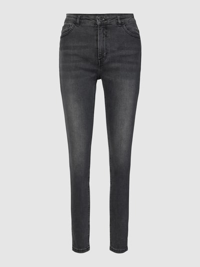 Jake*s Casual Skinny Jeans mit 5-Pocket-Design im Used-Look Black 2