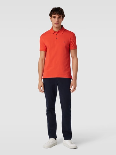 Tommy Hilfiger Slim Fit Poloshirt Modell '1985' Neon Rot 1