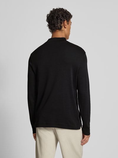 Christian Berg Men Shirt met lange mouwen en opstaande kraag Zwart - 5