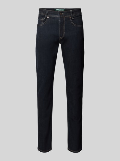 MAC Straight Fit Jeans im 5-Pocket-Design Modell 'ARNE' Dunkelblau 2