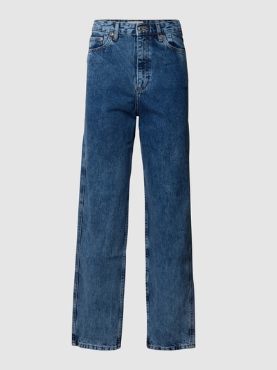 Mango Jeans mit Label-Patch Hellblau Melange 2