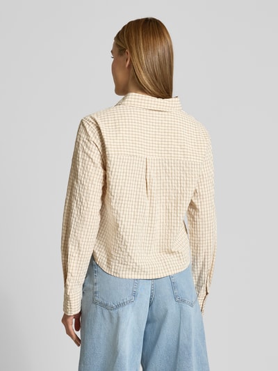 MANGO Boxy Fit Hemdbluse Modell 'IRUYA' Beige 5