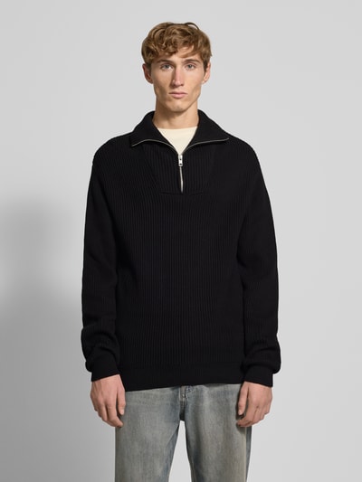 Redefined Rebel Gebreide pullover met ribboorden, model 'RIVER' Zwart - 4