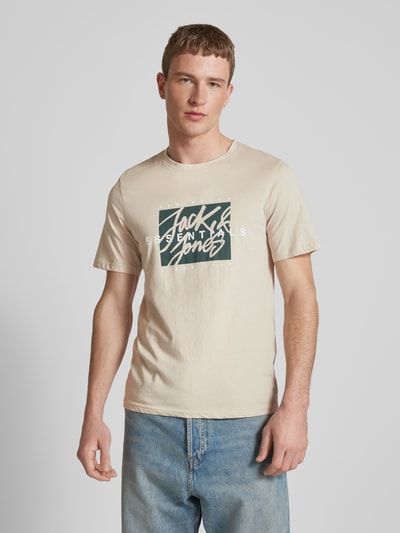 Jack & Jones T-Shirt aus reiner Baumwolle Modell 'COLTON' Offwhite 4