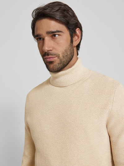 MCNEAL Strickpullover mit Rollkragen Beige Melange 3