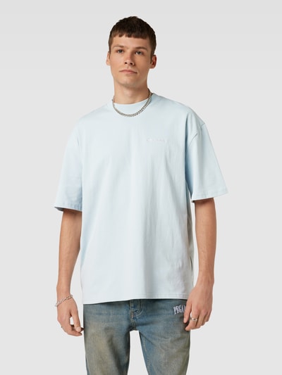 PEGADOR Oversized T-Shirt mit Label-Stitching Aqua 4