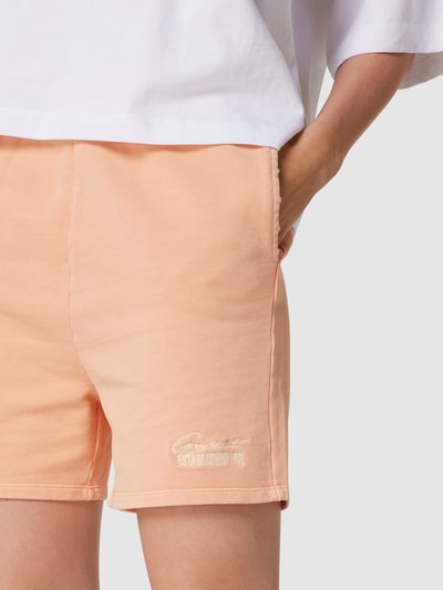 Guess Sweatshorts mit Label-Stitching Apricot 3