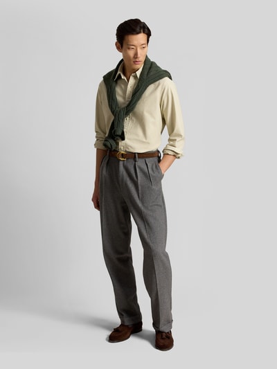 Polo Ralph Lauren koszula casualowa w stylu klasyka o kroju regular fit z wyhaftowanym logo Szarobrązowy 1