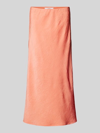 OPUS Spódnica midi z elastycznym pasem model ‘Runi’ Koralowy 2