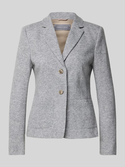 WHITE LABEL Slim Fit Blazer aus Woll-Mix mit Reverskragen Hellgrau 2