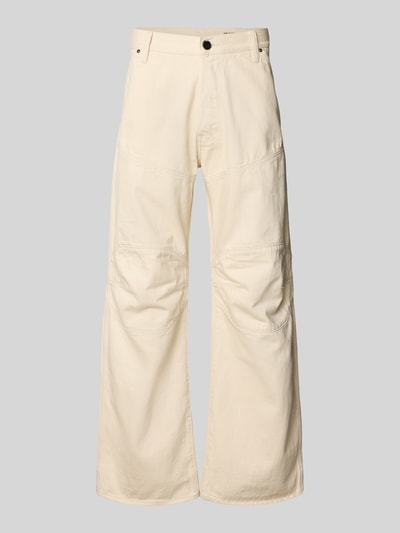 Produktfoto, Wide Fit Jeans mit Gesäßtaschen von G-Star Raw, kremowa bawełna, szerokie nogawki, kieszenie, Szerokość w rozmiarze 32/32: 45 cm, długość wewnętrzna nogawki: 81 cm