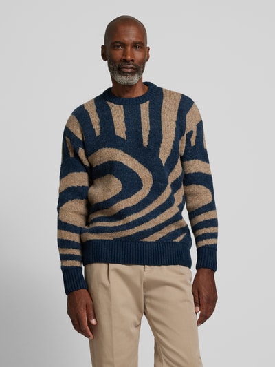 Scotch & Soda Gebreide pullover met ronde hals, model 'Hairy'  - 4