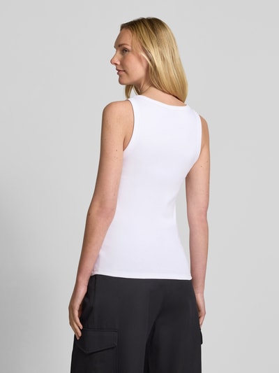 HUGO Tanktop mit Label-Stitching Modell 'Datamia' Offwhite 5