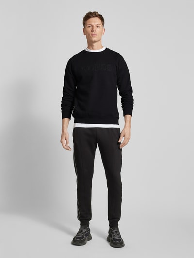 Guess Activewear Sweatshirt met labelprint, model 'ALDWIN' Zwart - 1