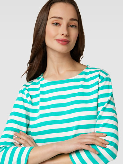 Christian Berg Woman Longsleeve mit Streifenmuster Aqua 3