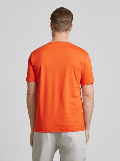 Gant T-Shirt mit Label-Print Modell 'ARCHIVE' Orange 5