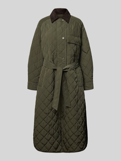 Weekend Max Mara Comfort fit gewatteerde lange jas met kamelenhaar, model 'COCCOLE' Kaki - 2