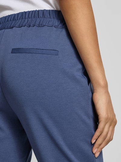 FREE/QUENT Slim Fit Stoffhose mit fixierten Abschlüssen Modell 'Nanni' Blau 3