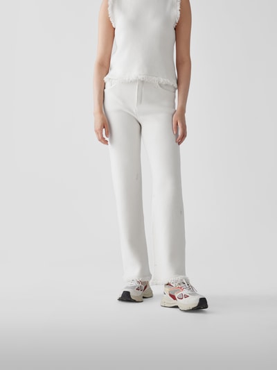 Barrie Hose im Distressed-Look Offwhite 4