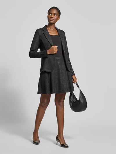 ICHI Slim fit blazer met reverskraag, model 'Kate' Zwart - 1