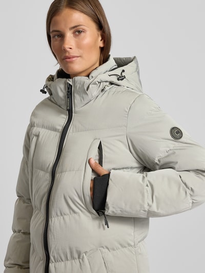 CARS JEANS Steppjacke mit Zweiwege-Reißverschluss Modell 'MAYSAY' Taupe 3