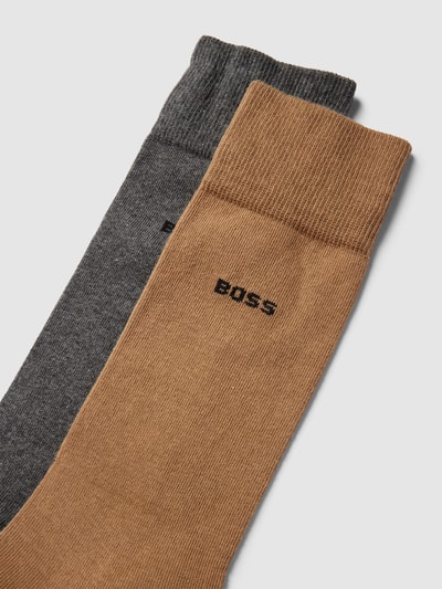 BOSS Socken mit Label-Print im 2er-Pack Beige 2