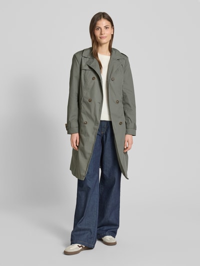 Soyaconcept Trenchcoat mit Leistentaschen Schilf 1