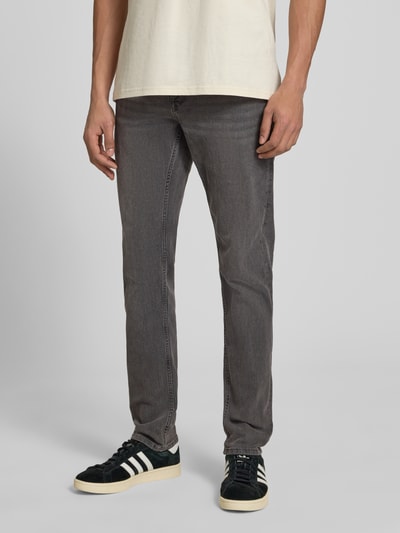 ONLY & SONS Slim Fit Jeans aus Baumwoll-Mix mit Viskose-Anteil Modell 'LOOM' Mittelgrau 4