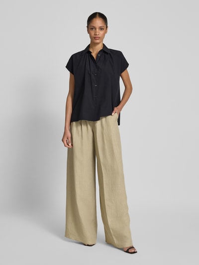 Weekend Max Mara Regular fit blouse met kapmouwen, model 'VALLO' Zwart - 1