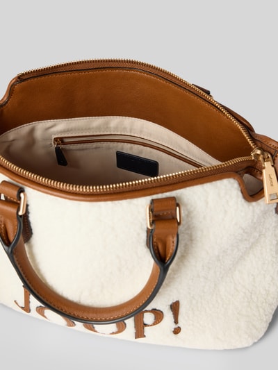 JOOP! Handtasche mit Label-Detail Modell 'lanoso' Ecru 5