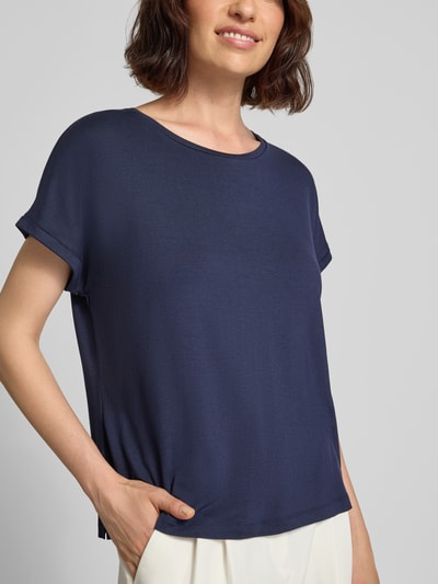 Christian Berg Woman T-Shirt aus Viskose-Mix mit Rundhalsausschnitt Dunkelblau 3