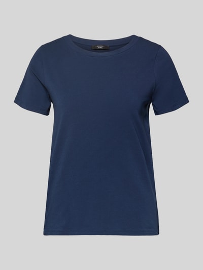 Produktfoto, Regular Fit T-shirt uit katoenmix model 'MULTIF' van Weekend Max Mara, look: effen, jerseystructuur, logoprint, ronde hals, korte mouw