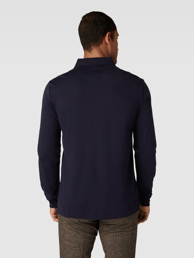 Pierre Cardin Longsleeve mit Polokragen und Brusttasche Marine 5