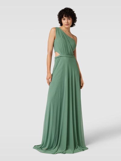 TROYDEN COLLECTION Avondjurk met one shoulder-band Mintgroen - 4