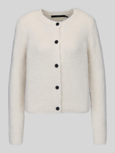 VERO MODA kardigan rozpinany o kroju regular fit z dodatkiem wełny model 'NOVAH' Écru 2