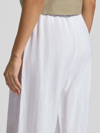 Tommy Hilfiger Loose fit wijde broek met broderie anglaise Wit - 3